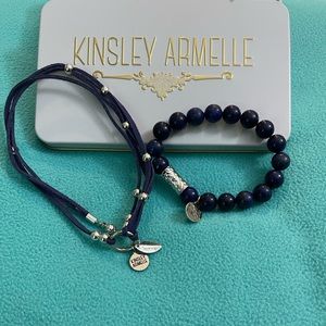 Kinsley Armelle bracelets - denim blue